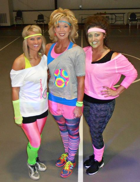 80s Workout Costume, 80s Theme Party Outfits, 90s Dress Up, 80s Party Costumes, 80s Fashion Party, 80's Party Outfit, Look 80s, Zumba Outfit, 80s Party Outfits