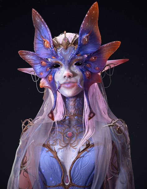 ArtStation - Queen of the Seelie Court The Seelie Court, Pelottava Halloween, Seelie Court, 3d Karakter, Arte Fantasy, 판타지 아트, Creature Concept, 영감을 주는 캐릭터, Creature Design