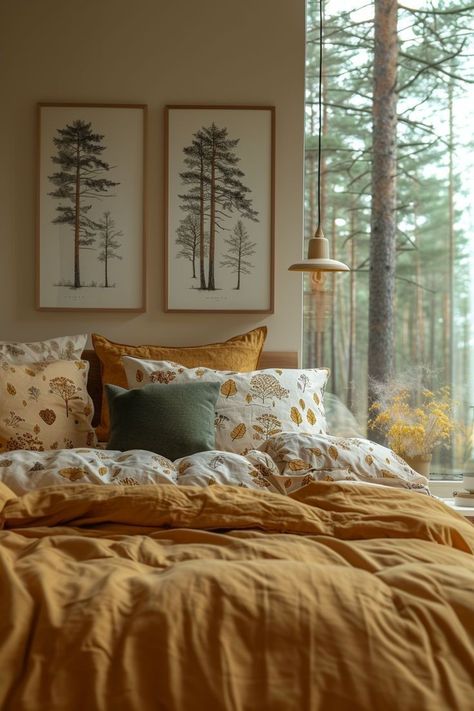 Forest Themed Bedroom, Ultimate Bedroom, Forest Bedroom, Woodland Retreat, Bedroom Sanctuary, Cozy Room Decor, Bedroom Furniture Design, Remodel Bedroom, Apartment Inspiration