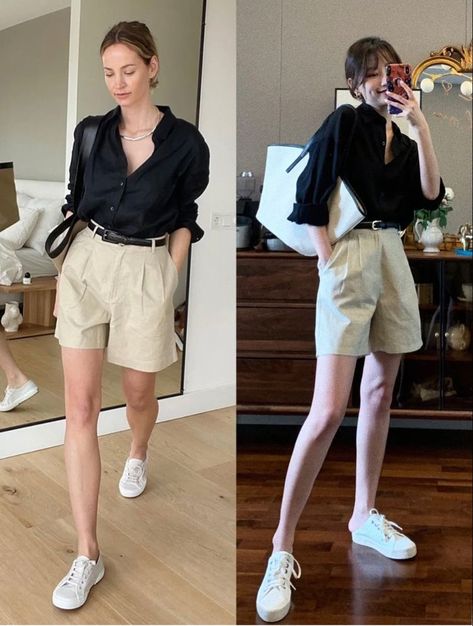 Korean Casual Outfits, Casual Day Outfits, Elegante Casual, Stylish Work Outfits, Casual Chic Outfit, Summer Fashion Outfits, Business Casual Outfits, Casual Style Outfits, Looks Vintage