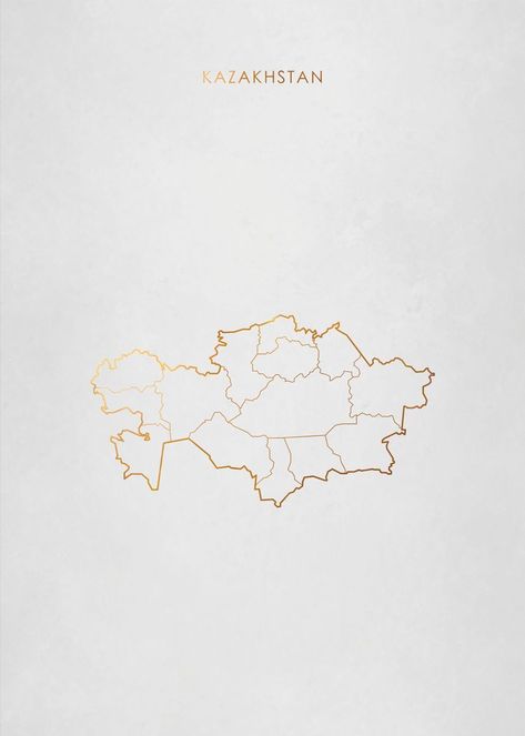 Gold Kazakhstan Map Kazakhstan Aesthetic, Insta Icon, Map Poster, Map Art, Aesthetic Art, Group Chat, Poster Print, Metal Prints, Mood Board