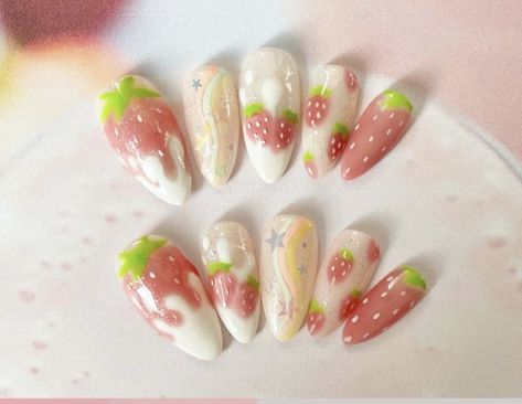 Anime Nails, Blush Nails, Pretty Gel Nails, Really Cute Nails, Nail Idea, Soft Nails, Kawaii Nails, Cute Nail Art, Dream Nails