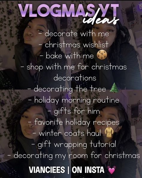 Yt Tips, Vlogmas Ideas, Yt Ideas, Youtube Channel Name Ideas, Youtube Setup, Black Color Hairstyles, Starbucks Holiday Drinks, Youtube Quotes, Youtube Names