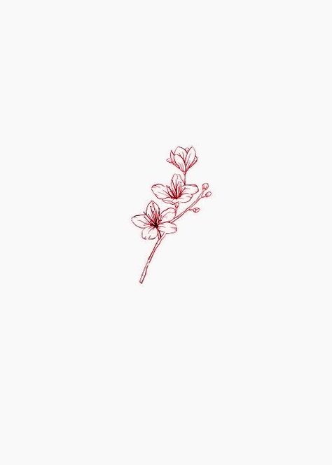 Dainty Flower Back Tattoo, Aphrodite Inspired Tattoo, Red Dainty Tattoos, Neck Tattoos Flower, Flower Dainty Tattoo, Dainty Red Tattoos, Tattoos On Buttocks For Women, Minimal Tattoo Aesthetic, Mini Red Tattoo