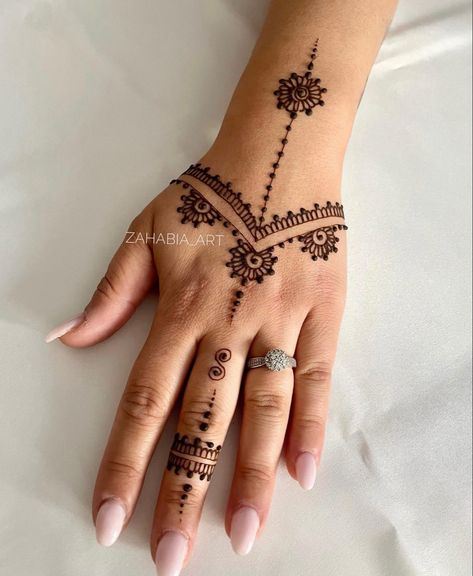 Begginer Henna Ideas, Simple Easy Mehndi Designs For Beginners, Easy Mehndi Designs For Beginners, Henna Motive, Hanna Tattoo, Simple Henna Designs Hand, Traditional Henna Designs, Small Henna Designs, Wrist Henna