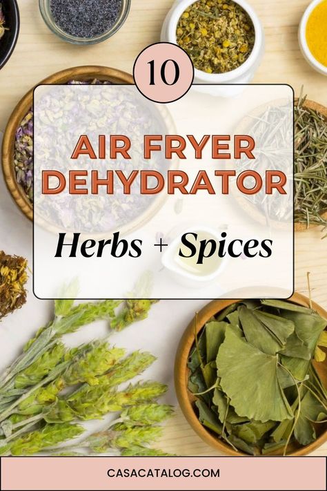 "10 air fryer dehydrator, herbs and spices" Dehydrating Herbs, Spice Magic, Dehydrated Fruit, Dried Herbs, Dehydrator Recipes, Herbs And Spices, Drying Herbs, Air Fryer Recipes, Rosemary