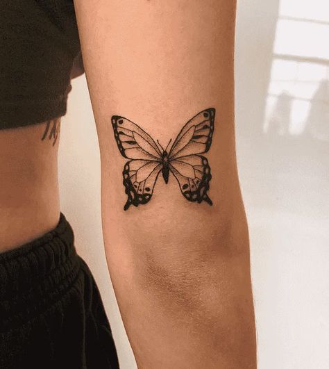 Butterfly Tattoo Design, Butterfly Tattoos On Arm, Unique Butterfly Tattoos, Butterfly Tattoos For Women, Elbow Tattoos, Inspiration Tattoos, Butterfly Tattoos, Butterfly Tattoo Designs, Cute Tattoos For Women