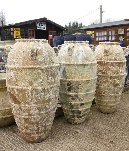 Extra Large Architectural Pot Atlantis Kos Jar | Woodside Garden Centre | Pots to Inspire French Planters, Traditional Garden Design, Large Garden Pots, Extra Large Planters, African House, Olive Jar, Big Vases, Garden Plant Pots, Garden Centre