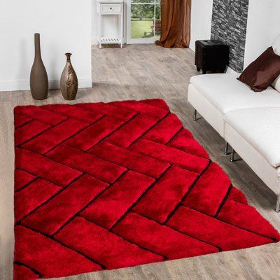 Red Black And White Living Room, Black And Red Living Room, Area Rugs Cheap, Extra Large Area Rugs, Red Living Room, Rugs Red, Red Living, Living Room Red, High Pile Rug