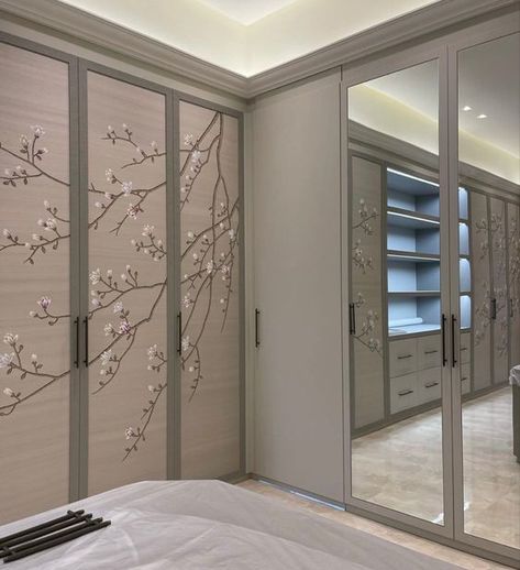 Glass wardrobe doors