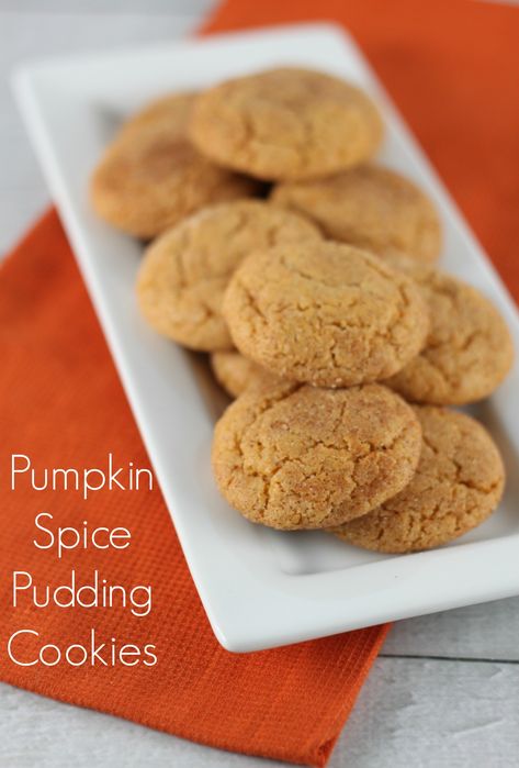 Pumpkin Spice Pudding Cookies {recipe} | Lil' Miss Cakes Pumpkin Pudding Cookies, Pumpkin Spice Pudding, Pumpkin Pudding Recipes, Honey Cookies Recipe, Pudding Cookies Recipes, Miss Cake, Pumpkin Doughnut, Pumpkin Pie Spice Mix, Pumpkin Snickerdoodles