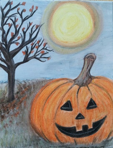 Oil pastel playing at home Oil Pastel Halloween Art, What To Draw, Halloween Drawings, Oil Pastels, Pastel Drawing, Easy Halloween, Art Oil, Art Class, Halloween Art