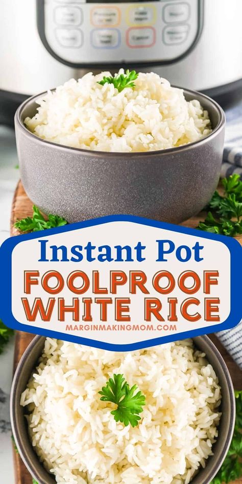 Instant Pot Rice White, Instant Pot White Rice, Pot Rice Recipe, White Rice Recipe, Knorr Rice Sides, Fluffy White Rice, Rice Instant Pot, How To Reheat Rice, Buttery Rice