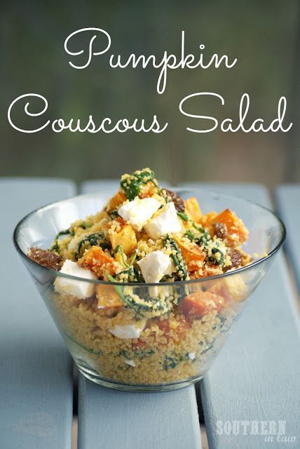 Roasted Pumpkin Couscous Salad - Freelicious Couscous Recipe Pumpkin Couscous, Recipes Couscous, Feta Couscous, Pumpkin And Feta, Gluten Free Couscous, Pumpkin Feta, Couscous Salad Recipes, Couscous Recipe, Dinner Party Dishes