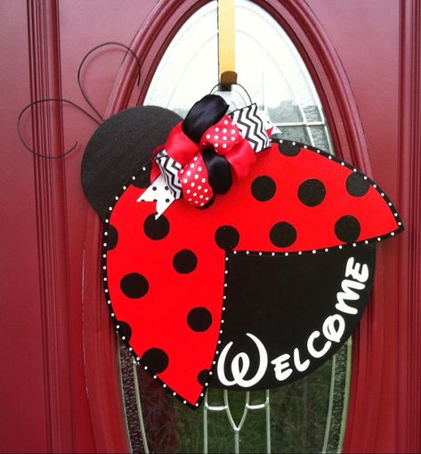 Lady Bug Door Hanger, Spring Door Hanger, Welcome Door Hanger,Lady Bug, Welcome Door sign, Welcome Y'all, Southern Door Hanger, Summer Decor Ladybug Birthday Decorations, Hello Lady, Summer Door Hangers, Mason Jar Door Hanger, Welcome Door Sign, Everyday Crafts, Ladybug Wreath, Spring Door Hanger, Welcome Door Hanger