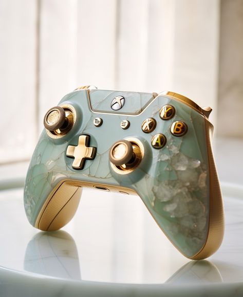 Custom Gamecube Controller, Xbox Controller Aesthetic, Xbox Aesthetic, Custom Xbox Controller, Custom Xbox One Controller, Custom Controller, Custom Xbox, Xbox Accessories, Video Game Room Design