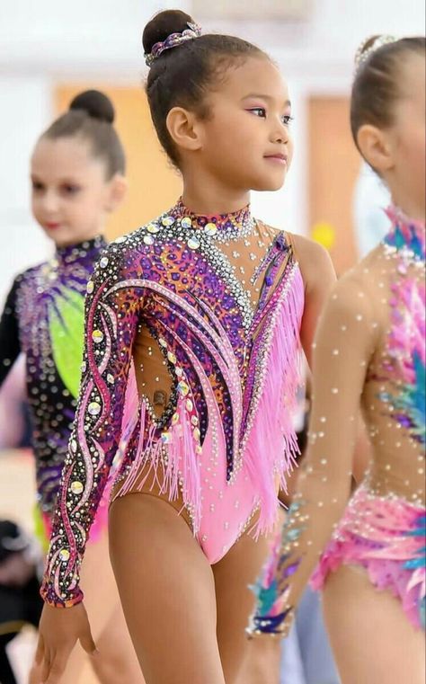 Artistic Gymnastics Outfits, Gymnast Outfits, Gymnastic Costume, Leotard Rhythmic Gymnastics, Gymnastics Dress, Gym Costume, Leotards Gymnastics, Solo Dance Costumes, Rhythmic Gymnastics Costumes