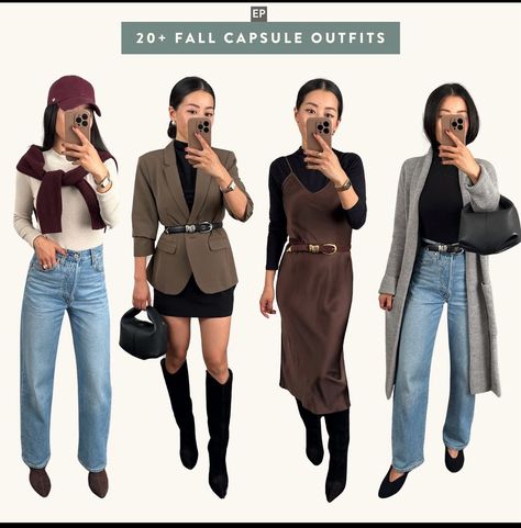 Capsule Outfits, Fall Outfits, Autumn Outfits