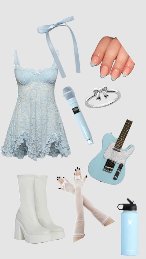 Singer Dr Concert Outfits, Sabrina Carpenter Concert Outfits Ideas, Popstar Aesthetic Outfits, Concert Performance Outfits Singers, What To Wear To Sabrina Carpenter Concert Outfit, Singer Outfit Ideas, Pop Star Outfit Ideas, Stage Outfits Polyvore, Singer Concert Outfit