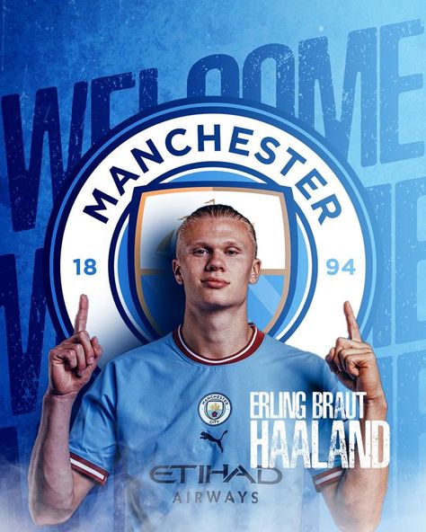 I've been seeing football posters everywhere so I thought to try something out🔥⚡🥰 . By the way welcome @erling.haaland to @mancity the man that will take us to UCL glory next season🔥✔ . . . . . #erlinghaaland #erlinghaland #erlingbrauthaaland #manchester #manchesterunited #manchestercity #footballposter #footballmemes #transferwindow #graphicdesigner #hireme #creativity #footballinspiration #explore #explorepage #explorepage✨ #explorepages #explorepagenigeria #nigeria Channel Art Youtube, Photoshop Web Design, Sports Design Ideas, Youtube Thumbnail Design, Football Posters, Football Photography, Welcome Design, Sports Design Inspiration, Soccer Poster