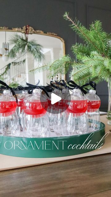 Krystal Smit on Instagram: "Crowd pleasing ornament cocktail idea for holiday hosting! ✨ Comment SHOP and I’ll send you the links to everything I used!

I did these fun ornament cocktails last year for our holiday party, and they were such a hit! Cranberry juice and ginger beer is such a festive combo. It tastes great with so many spirits, or on its own as a mocktail so there’s something for everyone! I made a framed sign with instructions and guests had fun crafting their own signature drink! 

HOW TO SHOP:

1. Click on the blue link in my profile to access my AMAZON STOREFRONT
2. Head to the link in my profile to SHOP MY LTK
.
.
.
.
.
.
.
.
#holidayparty #holidaycocktail #holidayhosting #amazonfinds #cocktails #mocktails #founditonamazon" Ornament Cocktails, Ornament Cocktail, Holiday Hosting, Fun Ornaments, Amazon Storefront, Signature Drinks, Holiday Cocktails, Ginger Beer, Cranberry Juice