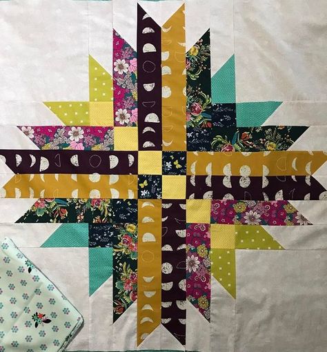 Popular Free Quilt Patterns | Awesome 😊
https://patternsfree.com/astrodelic-quilt-pattern/
@todos   #quiltlove | Facebook Cute Quilts, Free Quilt Patterns, Quilts Ideas, Free Quilting, Art Gallery Fabrics, Quilt Patterns Free, Block Design, Star Quilt, Quilt Ideas