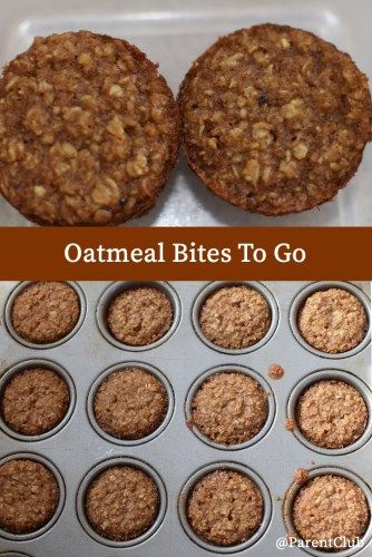 Oatmeal Bites To Go, baking, recipe Bobo’s Oat Bites Copycat, Easy Oatmeal Muffins, Oat Bites, Oatmeal Snacks, Oatmeal Balls, Oats Snacks, Oatmeal Bites, Pancake Bites, Homemade Oatmeal