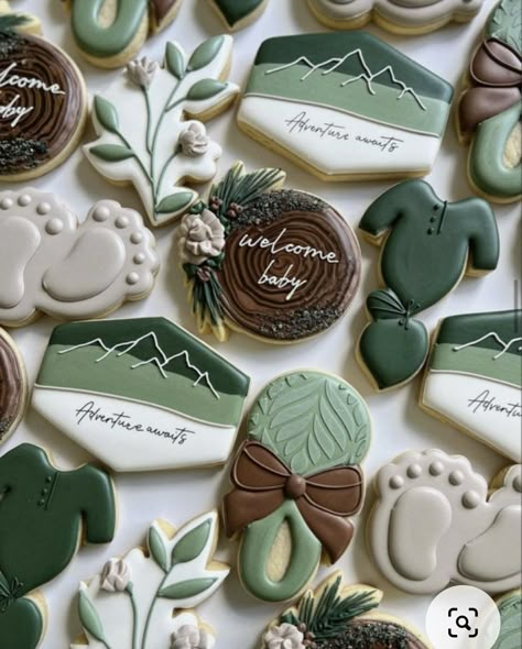 Mountain Theme Cookies Decorated, Adventure Awaits Cookies Decorated, Adventure Cookies Decorated, Mountain Themed Cookies, National Park Baby Shower Cookies, Mountain Wedding Cookies, Adventure Awaits Cookies, Adventure Awaits Baby Shower Cookies, Mountain Cookies Decorated