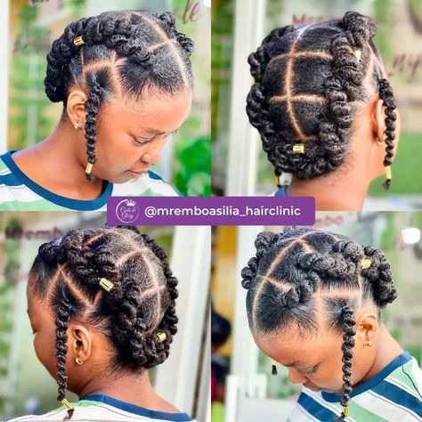 Natural Hair Styles Black Girls Ideas Teens, Natural Teenage Hairstyles, Middle School Black Hairstyles, Easy Girls Hairstyles Black, High School Natural Hairstyles, Biracial Protective Hairstyles, Natural Hairstyles For Middle Schoolers, Quick Teen Hairstyles Black, Little Black Girls Natural Hairstyles Simple Updo