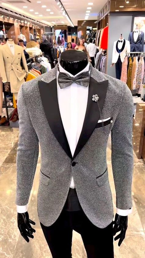 Silver And Black Suits For Men, Masquerade Suits For Men, Men Black And Silver Outfit, Sliver Suit Men, Black And Silver Tuxedo Prom, Black And Silver Tuxedo Prom Mens Suits, Silver Prom Tuxedo, Prom Suits For Men Black And Silver, Black And Silver Prom Suits For Guys