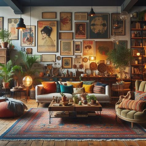 Eclectic Style Interior Design, Eclectic Home Design, Industrial Eclectic Decor, Minimalist Eclectic Home, Modern Eclectic Apartment, French Eclectic Decor, Modern Mixed With Traditional, Eccentric Interior Design, Eclectic Industrial Decor