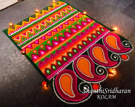 Square Rangoli Design For Diwali, Square Rangoli Design, Latest Rangoli Designs For Diwali, Lakshmi Kolam, Square Rangoli, Latest Rangoli Designs, Rangoli Designs For Diwali, Indian Rangoli Designs, Diwali Design