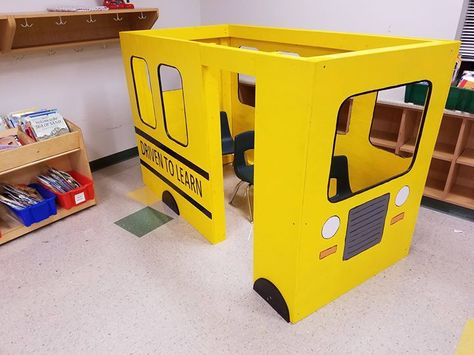 Made a school bus for my wife's Kindergarten classroom Check out the full project http://ift.tt/2ayaWBG Don't Forget to Like Comment and Share! - http://ift.tt/1HQJd81 School Bus Crafts, Work Party Games, School Bus Party, Hygiene Activities, Bus Crafts, Transportation Activities, February Activity, School Interior, Diy Cardboard