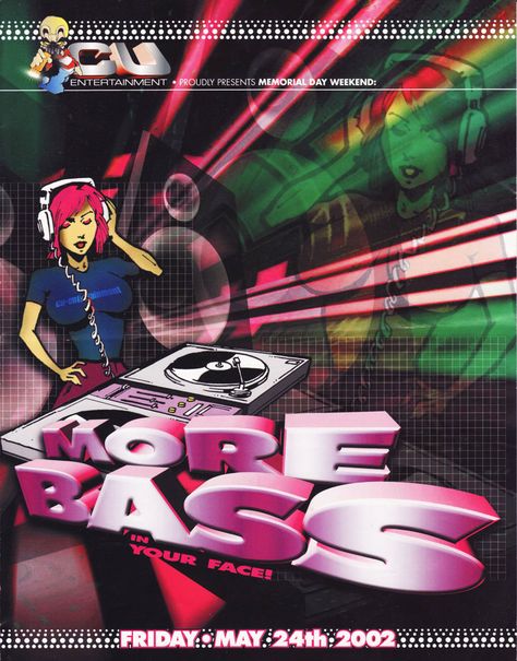 2000s Rave Poster, 2001 Rave Poster, Color Hair Styles, 2000s Posters, Retro 2000s, 2000s Art, Y2k Posters, Tokyo Drift, Street Brands