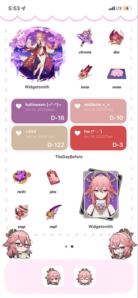 Yae Miko Homescreen Layout, Homescreen Layout Genshin, Genshin Homescreen Ideas, Genshin Ios Layout, Yae Miko Homescreen, Genshin Phone Layout, Genshin Impact Layout, Genshin Homescreen Layout, Genshin Impact Homescreen