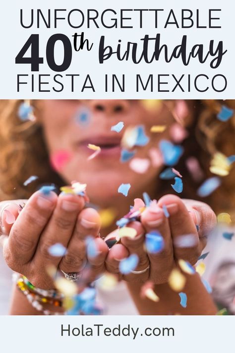 Tons of FUN tips for planning a fiesta for your gal pal's milestone birthday! #40thfiesta #milestonebirthday #40thbirthday #puertovallarta #mexico #destinationbirthday Planning A Destination Birthday Party, Mexico 40th Birthday, 40th Destination Birthday Ideas, 40th Birthday Mexico Trip Gifts, 40th Birthday In Mexico, Cancun Birthday Ideas, Cabo 40th Birthday, Resort Birthday Party Ideas, 40th Birthday Trip Gift Bags