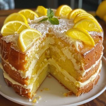 Lemon Condensed Milk Cake, Celebration Of Life Cake, Lemon Layer Cake Recipe, Easy Lemon Cake, Easy Lemon Cake Recipe, Lemon Curd Cake, Lemon Cake Easy, Lemon Cakes, Lemon Pound Cake Recipe