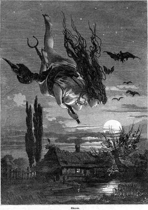 A witch print from the book “Picturesque Russia” (“Живописная Россия”), 1897 Baba Jaga, Blair Witch, Vintage Witch, Occult Art, Season Of The Witch, Halloween Vintage, Arte Inspo, Witch Art, Witch Aesthetic