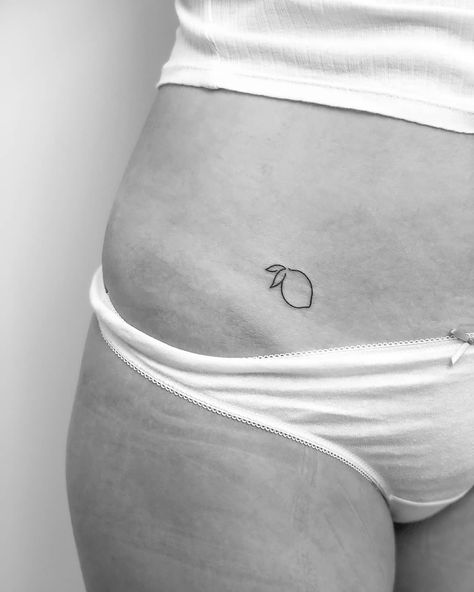 Lemon Tattoo, Waist Tattoos, Beauty Zone, Explore Tattoo, Minimalist Line Art, Twisted Sister, Sister Tattoos, Single Line, Continuous Line