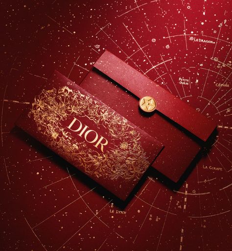 Dior Celebrates the Lunar New Year with a Starry Theme | DIOR Lunar New Year 2023, Red Envelope Design, Barbie Closet, Dior Lipstick, Dior Star, Lucky Money, Red Pocket, Red Packet, New Year 2023