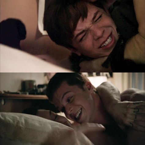 Gallavich Cuddling, Ian And Caleb Shameless, Cam And Noel, Iggy Milkovich, Gallavich Kiss, Gallavich Fanart, Shameless Mickey And Ian, Shameless Characters, Ian Gallagher