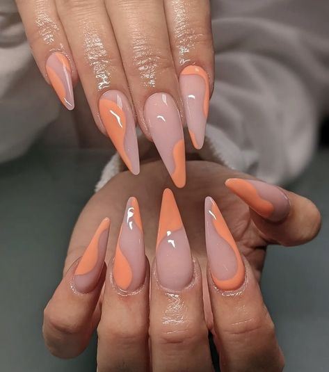 Stiletto Nail Design Ideas, Spring Stiletto Nails 2024, Long Almond Nails Designs Classy, Simple Stiletto Nails Designs, Stiletto Nails Spring, Almond Nails Black Women, Medium Stiletto Nails, Trendy Nails Stiletto, Stilleto Nails Designs