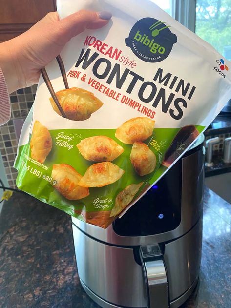 Air Fryer Frozen Mini Wontons – Melanie Cooks Wonton Appetizers, Air Fryer Recipes Snacks, Air Fryer Cooking Times, Wonton Recipes, Air Fry Recipes, Wontons, Air Fryer Dinner Recipes, Instant Pot Dinner Recipes, Air Fryer Recipes Easy