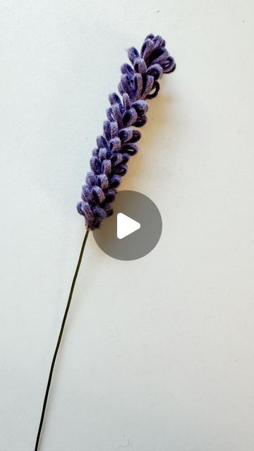 Felt Lavender Flower Diy, Felt Lavender, Felt Flower Tutorial, Felted Flowers, Tall Flowers, April 3, Felt Flower, Lavender Flowers, Flower Tutorial