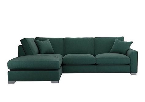 Green Corner Sofas, Corner Sofa With Chaise, Curly Kale, Corner Sofa Living Room, Corner Sofa Design, Corner Sofa Chaise, Sofa With Chaise, Furniture Village, The Lounge