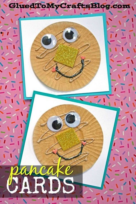 Pancake Day Crafts For Toddlers, Pancake Day Crafts, Shrove Tuesday Activities, Kids Pancakes, Pancake Tuesday, Friend Cards, Eyfs Activities, Valentine's Day Crafts For Kids, Tasty Breakfast