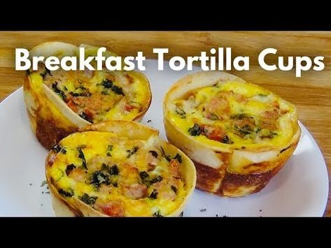 (160) Tortilla Breakfast Muffin Cups Ep.22 - YouTube Muffin Breakfast Ideas, Breakfast Muffin Cups, Muffin Pan Eggs, Tortilla Breakfast, Smoked Turkey Sausage, Baked Egg Muffins, Breakfast Tortilla, Tortilla Cups, Muffin Breakfast