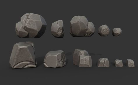 Stylized Rock, Substance Painter, 3d Artist, Environmental Art, Game Assets, Zbrush, Bouldering, Painter, Texture