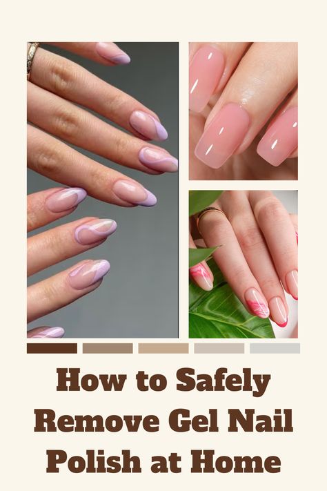 How to Safely Remove Gel Nail Polish at Home How To Remove Gel Polish At Home, Gel Nail Polish Remover, Types Of Nail Polish, Remove Gel Polish, Gel Nail Removal, Damaged Nails, Prevent Acne, Nail Polish Remover, Cuticle Oil