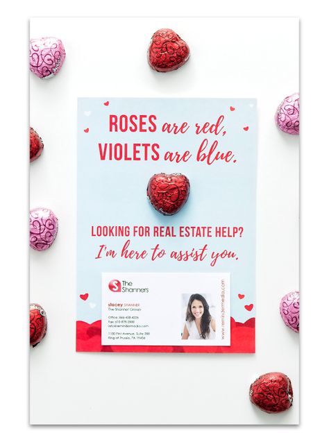 “Roses Are Red” Valentine Candy Cards for Real Estate Agents - ReminderMedia Real Estate Valentines, Real Estate Marketing Gifts, Relationship Marketing, Marketing Gift, Red Valentine, Roses Are Red, Candy Cards, Valentine Candy, Business Professional